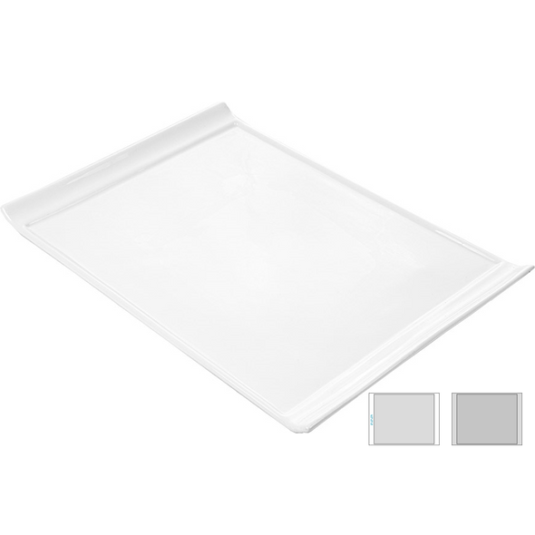 White Rectangular Porcelain Plates